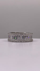 Silver Eternity Band With CZ