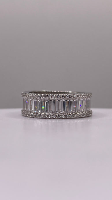 Silver Eternity Band With CZ