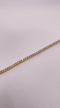 Load image into Gallery viewer, 2.3mm 3.51 CT. T.D.W Natural Diamond Tennis Bracelet In 10 KT Yellow Gold