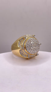 2.07 CT. Natural Diamond Men’s Ring In 10 KT Yellow Gold