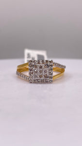 0.45 CT. Natural Diamond Women’s Ring In 10 KT Yellow Gold