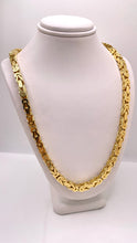 Load image into Gallery viewer, 5mm Solid Byzantine Link Chain In 14 KT Yellow Gold