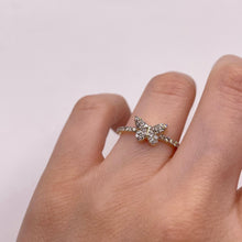 Load image into Gallery viewer, 0.28 CT. Natural Diamond Butterfly Ring In 10 KT Yellow Gold