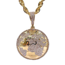 Load image into Gallery viewer, 1.28 CT. Natural Diamond Globe Pendant In 10 KT Yellow Gold