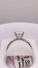 Load image into Gallery viewer, 1.96 CT. Lab Grown Princess Cut Diamond Engagement Ring In 14 KT White Gold