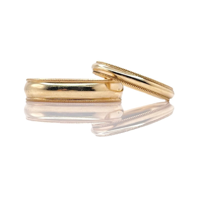 Matching His & Her Wedding Band In 10 KT Yellow Gold