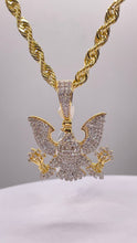 Load image into Gallery viewer, 0.83 CT. Natural Diamond Diplomat Eagle Pendent In 10 KT Yellow Gold