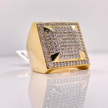 Load image into Gallery viewer, 1.81 CT. Natural Diamond Men’s Square Shape Ring In 10 KT Yellow Gold