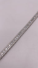 Load image into Gallery viewer, 7.50 CT. Natural Baguette &amp; Round Diamond Bracelet In 18 KT White Gold