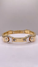 Load image into Gallery viewer, 14.7mm 14 KT Yellow &amp; White Gold Mens Bracelet