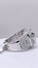 Load image into Gallery viewer, Men’s Silver Ring With CZ
