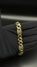 Load image into Gallery viewer, 11.3mm Cuban X Diamond Cut Gucci Link In 10 KT Yellow Gold