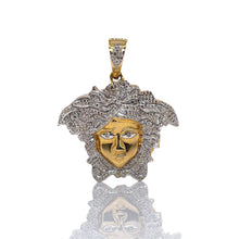 Load image into Gallery viewer, 1.20 CT. Natural Diamond Medusa Pendant In 10 KT Yellow Gold
