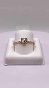 0.26 CT. Natural Diamond Women’s Ring In 10 KT Yellow Gold