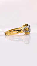 Load image into Gallery viewer, 0.55 CT. Natural Diamond Women’s Square Shape Ring In 10 KT Yellow Gold