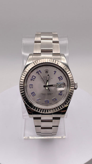 41mm DateJust Rolex Rhodium Ghost Dial