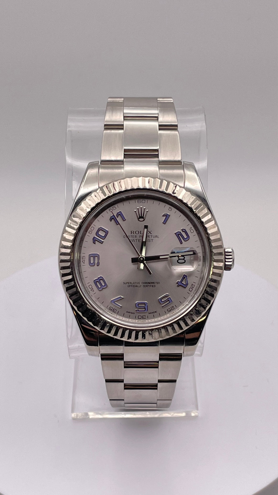 41mm DateJust Rolex Rhodium Ghost Dial