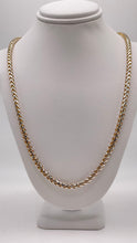 Load image into Gallery viewer, 3.9mm Two Tone Diamond-Cut Millenium Franco Link Chain In 10 KT White &amp; Yellow Gold