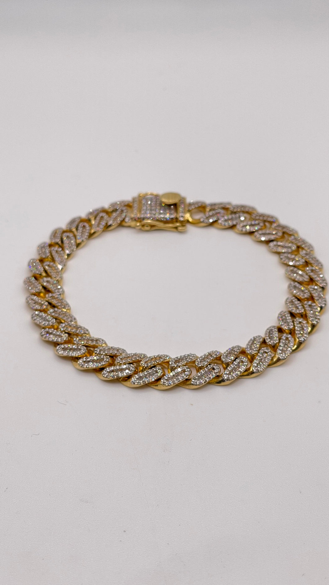 4.7 CT. Natural Diamond Men’s Bracelet In 10 KT Yellow Gold