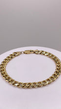 Load image into Gallery viewer, 7.7mm Solid Men’s Cuban Bracelet In 10 KT Yellow Gold