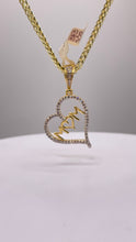 Load image into Gallery viewer, 0.27 CT. Natural Diamond Mom Heart Shape Pendent In 10 KT Yellow Gold