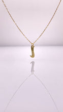 Load image into Gallery viewer, Dainty Initial Pendent &amp; Chain Combo In 10 KT Yellow Gold