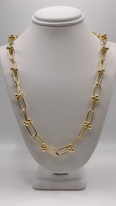 Fancy Link Chain In 10 KT Yellow Gold