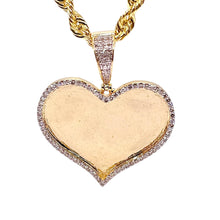 Load image into Gallery viewer, 0.50 CT. Natural Diamond Heart Memorial Pendant In 10 KT Yellow Gold