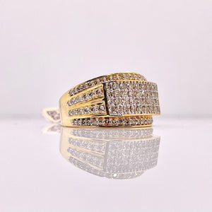 1.50 CT. Natural Diamond Men’s Ring In 10 KT Yellow Gold
