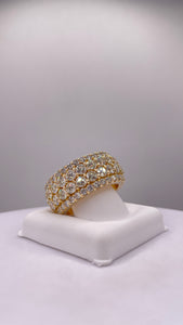 7.00 CT. Natural Diamond 14 KT Yellow Gold Men’s Eternity Ring