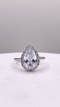 Load image into Gallery viewer, Paid Shape CZ Women’s Ring In Silver