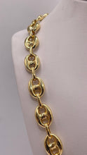 Load image into Gallery viewer, 9.5mm Puff Gucci Link Chain In 14 KT Yellow Gold