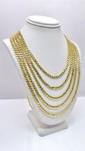 Load image into Gallery viewer, 4mm Solid Miami Cuban Link Chain In 10 KT Yellow Gold