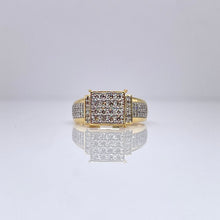 Load image into Gallery viewer, 0.40 CT. Natural Diamond Ladies Square Shape Ring In 10 KT Yellow Gold