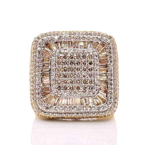 2.66 CT. Natural Diamond Men’s Ring In 10 KT Yellow Gold
