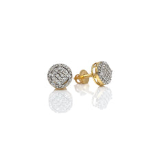Load image into Gallery viewer, 0.21 CT. Natural Diamond Round Shape Stud Earrings In 10 KT Yellow Gold
