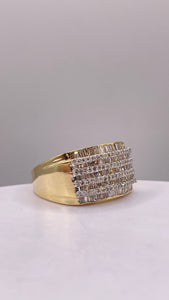 1.28 CT. Natural Diamond Men’s Ring In 10 KT Yellow Gold
