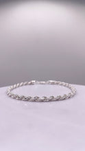 Load image into Gallery viewer, 3mm Rope Chain/Bracelet In Silver