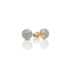 Load image into Gallery viewer, 0.21 CT. Natural Diamond Round Shape Stud Earrings In 10 KT Yellow Gold
