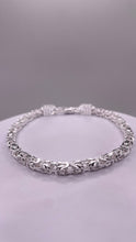 Load image into Gallery viewer, 4mm Byzantine Link Silver Chain/Bracelet