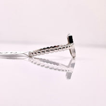 Load image into Gallery viewer, Diamond-Cut Hamsa Hand Ball Ring In 10 KT White Gold