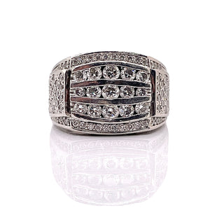 5.00 CT. Natural Diamond Platinum Men’s Ring