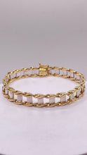 Load image into Gallery viewer, 10.3mm Two-Tone Men’s Bracelet In 10 KT Yellow &amp; White Gold