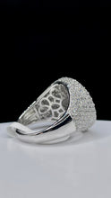 Load image into Gallery viewer, Marijuana Leaf Silver Men’s Ring With CZ