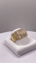 Load image into Gallery viewer, 0.62 CT. Natural Diamond Square Shape Men’s Ring In 10 KT Yellow Gold