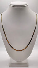 Load image into Gallery viewer, 2.2mm Herringbone Chain Necklace In 18 KT Yellow Gold