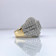 Load image into Gallery viewer, 6.53 CT. Lab Grown Men’s Diamond Square Shape Ring In 10 KT Yellow Gold