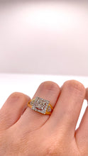 Load image into Gallery viewer, 0.50 CT. Natural Diamond Women’s Square Shape Ring In 10 KT Yellow Gold