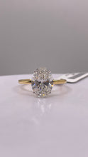 Load image into Gallery viewer, 2.50 CT. Lab Grown Oval Shape Diamond Engagement Ring In 14 KT Yellow Gold