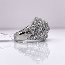 Load image into Gallery viewer, 4.67 CT. Lab Grown Diamond Men’s Square Shape Ring In 10 KT White Gold